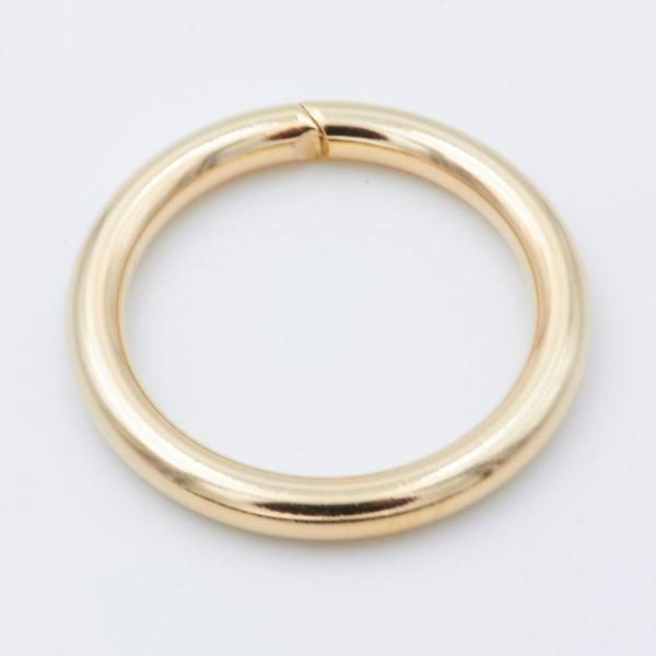 O-Ring Stahl, vergoldet